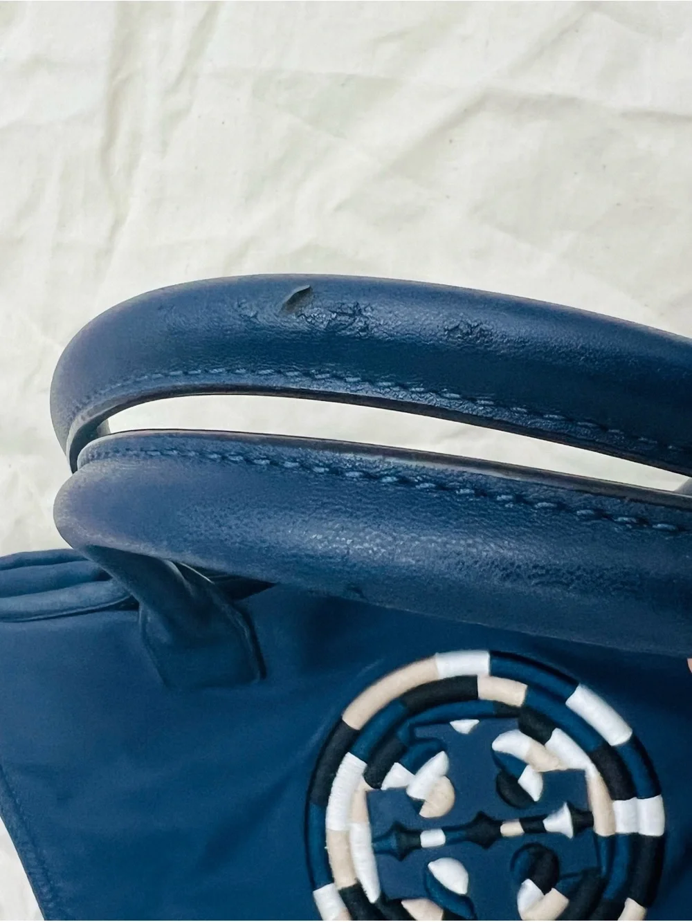 Tory Burch navy tote